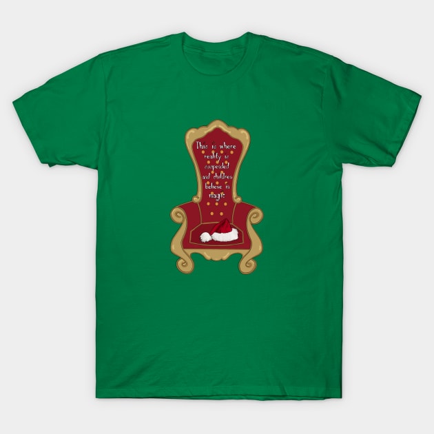 Santa's chair variant T-Shirt by Chic and Geeks